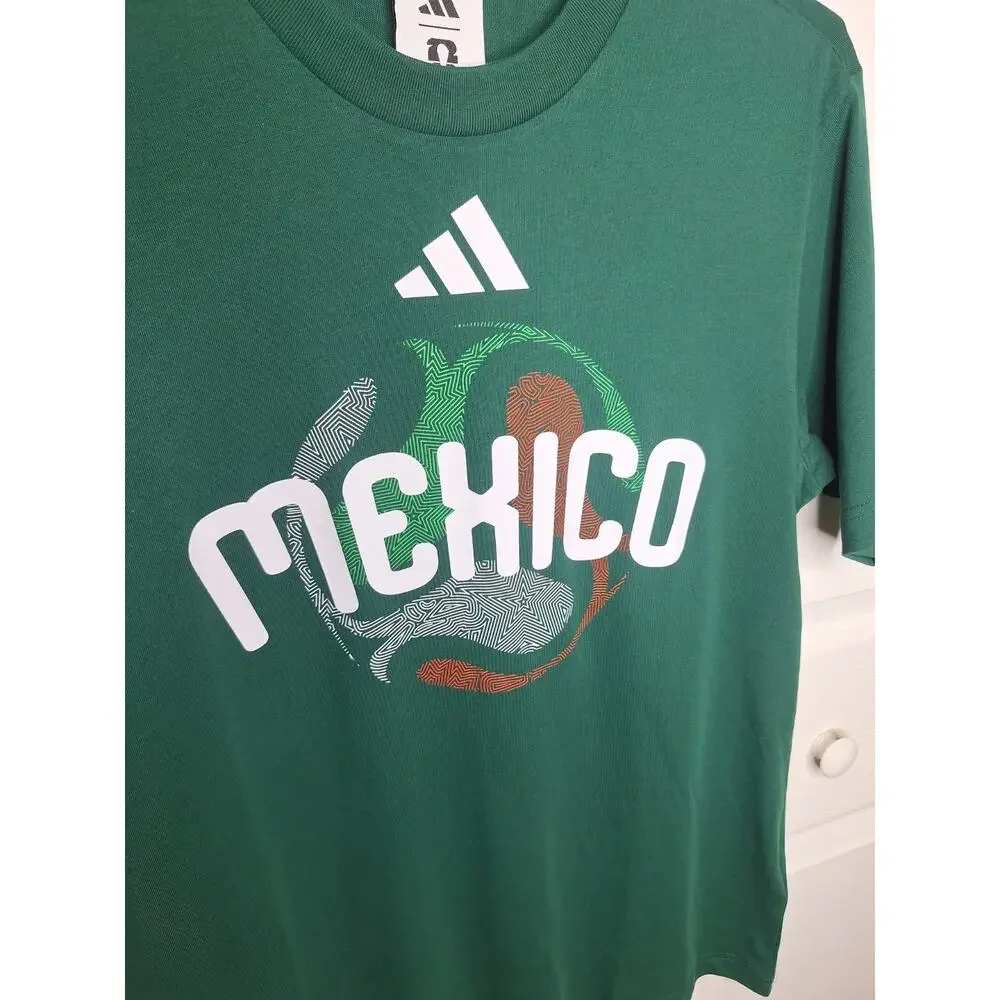 Adidas Fifa World Cup 26 Mexico Green Shirt El Tri Jersey Jz8916 sz Medium Men's